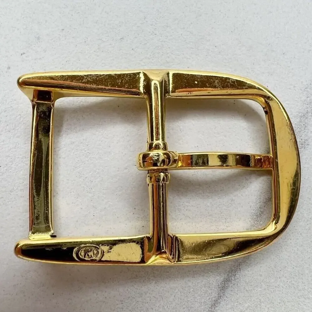 Vintage Gold Tone Simple Basic Belt Buckle for up to 1 Inch Belt